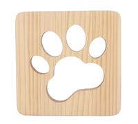 Qcwwy Veilleuse en Forme de Patte de Chat en Bois Ajourée, Lumières Douces, Protection des Yeux, Lampe Portable 3D en Pin, Lampes Blanches Chaudes avec Interface USB pour Bureau,