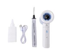 Qcwwy Ventilateur Brumisateur Portable, 3000 MAh avec écran LED, 2 Vitesses Réglables, Petit Mini Ventilateur Personnel Rechargeable avec Refroidissement par Pulvérisation pour Voyage, (WHITE)