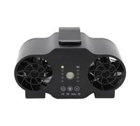 Qcwwy Ventilateur de Taille à Clip, Ventilateur Ceinture Rechargeable USB, 4 Vitesses, Rotation Avant Arrière, Puissance de Vent 10 M/s for Refroidissement et éclairage (10000mAH)