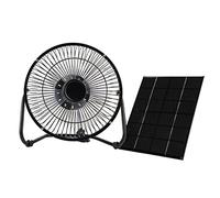 Qcwwy Ventilateur Solaire Extérieur, Ventilateur alimenté par énergie Solaire 5 V, Noir, for Utilisation en Extérieur