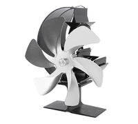 Qcwwy Ventilateurs Portables Ventilateur de Cheminée alimenté par la Chaleur Non électrique Circulation du Vent Rapide Modèle Demi-lune Ventilateur Thermoélectrique pour Poêle à Bois de Poêle à Bois