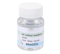 Qcwwy Vernis Brillant 60 Ml, Vernis de Protection Transparent à Séchage Rapide pour Peintures à L'huile, Peinture Acrylique, Couche Brillante pour éviter les Rayures de la Poussière,