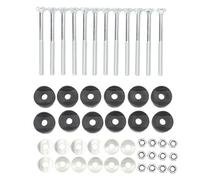 Qcwwy Vis de Trampoline avec écrous, Kit de Fixation pour Trampoline, 12