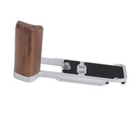 Qcwwy X M5 Camera L Bracket de Forme avec Poignée en Bois, Prise en Alliage en Aluminium Ergonomique et Stable pour Les Séances de Photographie Lisse (Silver)