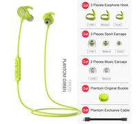 Qcy Bluetooth 4.1 Stéréo Casque Anti-sueur sans fil avec micro pr téléphone mobile sports Vert