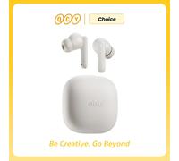 QCY Buds TWS Bluetooth 5.3 écouteurs sans fil 10mm pilote dynamique AI réduction du bruit du vent écouteurs 0.68S faible latence 35H casque GREY