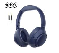 QCY-Casque sans fil H3 ANC,Bluetooth 5.4,audio haute résolution,casque sur l'oreille,hybride 43dB,suppression active du bruit,écouteurs 60H - Type H3-Blue