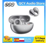 QCY Crossky C30S écouteurs sans fil à oreille ouverte haute résolution avec LDAC écouteurs à pince Bluetooth 6.0 Clip sur OWS casque de sport 40 heures SILVER