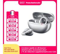 QCY Crossky C30S écouteurs sans fil à oreille ouverte haute résolution avec LDAC écouteurs à pince Bluetooth 6.0 Clip sur OWS casque de sport 40 heures RED