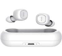 QCY Ecouteur Bluetooth, Écouteurs sans Fil Bluetooth 5.0 eavec Stéréo et Basses, HD Microphone, Connexion Automatique, USB Charge Rapide, IPX4 Étanche Sport Écouteurs Blanc