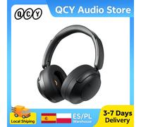 QCY H3S ANC sur l'oreille casque-56dB suppression du bruit casques Bluetooth 6.0 haute résolution LDAC son spatial écouteurs double pilote H3S-WHITE