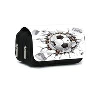 Qcyl-Étui À Stylos À Double Rabat Pour But De Football,Pour Garçons Et Filles,Meilleur Cadeau,Pochette À Crayons De Dessin Animé 3d,Sac À Crayons D'école Pour Enfants,10