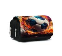 Qcyl-Étui À Stylos À Double Rabat Pour But De Football,Pour Garçons Et Filles,Meilleur Cadeau,Pochette À Crayons De Dessin Animé 3d,Sac À Crayons D'école Pour Enfants,7