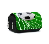 Qcyl-Étui À Stylos À Double Rabat Pour But De Football,Pour Garçons Et Filles,Meilleur Cadeau,Pochette À Crayons De Dessin Animé 3d,Sac À Crayons D'école Pour Enfants,1