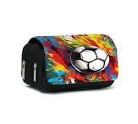 Qcyl-Étui À Stylos À Double Rabat Pour But De Football,Pour Garçons Et Filles,Meilleur Cadeau,Pochette À Crayons De Dessin Animé 3d,Sac À Crayons D'école Pour Enfants,5