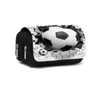 Qcyl-Étui À Stylos À Double Rabat Pour But De Football,Pour Garçons Et Filles,Meilleur Cadeau,Pochette À Crayons De Dessin Animé 3d,Sac À Crayons D'école Pour Enfants,4