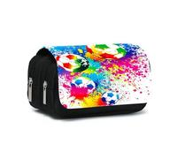Qcyl-Étui À Stylos À Double Rabat Pour But De Football,Pour Garçons Et Filles,Meilleur Cadeau,Pochette À Crayons De Dessin Animé 3d,Sac À Crayons D'école Pour Enfants,11