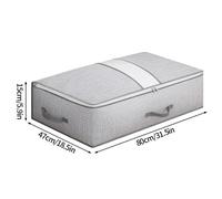 Qcyl-Grand Sac De Rangement Pour Vêtements,1/3 Pièces,Sac De Rangement Pliable,Organisateur De Vêtements De Couette De Chambre À Coucher,Sacs De Rangement De Tri De Garde-Robe,M 80x47x15cm-1pc