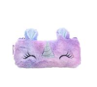 Qcyl-Peluche Licorne Mignon Trousse Licorne Kawaii Filles Estuche Para Lpices Pour Trousse Astuccio Toile Scolaire École Cartuchera,Violet