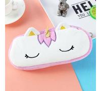 Qcyl-Peluche Licorne Mignon Trousse Licorne Kawaii Filles Estuche Para Lpices Pour Trousse Astuccio Toile Scolaire École Cartuchera,Purple