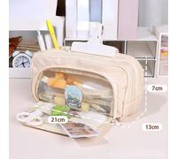 Qcyl-Sac À Crayons De Grande Capacité,Étuis Scolaires Esthétiques,Papeterie Coréenne Pour Filles,Étui À Stylos Pour Enfants,Fournitures Scolaires Pour Étudiants