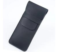 Qcyl-Sac À Crayons En Cuir Véritable Fait À La Main,Porte-Stylo Plume En Cuir De Vache,Accessoires De Style Rétro Vintage Pour Voyage