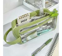 Qcyl-Sac À Crayons Esthétique,Étuis Scolaires,Sac À Stylos De Grande Capacité,Pochette À Crayons À Fermeture Éclair,Étui Porte-Papeterie,Fournitures Scolaires