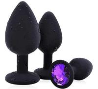 Qd-Jouets En silicone Solide De 3 Tailles Avec Diamants Utilisés Pour L'Homme Ou Les Femmes Ḁṉ&ḁl ṕlṳ&g ḁṉ&ḁlḙ fḙm-mḙ ṕrôṧ&ṱḁṱḙ ḏḙḇṳ&ṱḁṉṱ ḣômmḙ vḯḇraṉṱ ṕl&ṳgṧ ḁṉ&ḁlṧ ṱṳṉ&ṉḙl gḁyṧ