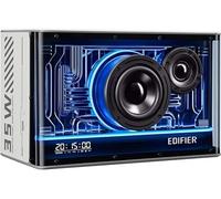 Edifier QD35 Système de Haut-parleurs Bluetooth Compact avec Effets Lumineux RGB, Bluetooth V5.3 et Deux Ports de Chargement Ultra-Rapides. Certifié Hi-Res Audio (Blanc)