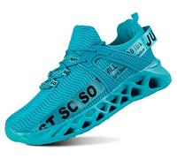 QDCFY Baskets pour homme et femme - Chaussures de sport - Respirantes - Chaussures de course sur route - Baskets pour l'extérieur, le fitness, la gym, la marche, Fz003 Bleu, 40 EU