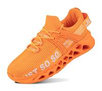 QDCFY Baskets pour homme et femme - Chaussures de sport - Respirantes - Chaussures de course sur route - Baskets pour l'extérieur, le fitness, la gym, la marche, Fz0031 Orange, 41 EU