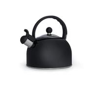 QDESIGN Bouilloire sifflante 3 L en acier inoxydable tous feux dont induction - Poignée en bakélite froide au toucher - Chauffage rapide - Compatible lave-vaisselle - Théières pour Cuisinière - Noir