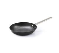 QDESIGN - Poêle en fonte d'acier noire ultra légère avec revêtement antiadhésif nid d'abeille, poignée en inox, Pour tous les feux, dont induction, Taille 20 cm