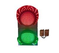 QDF Feu de Tricolore 200 Mm (8 Pouces), Feu Stop et Départ Rouge/Vert, Boîtier PC, Feu Stop Industriel a LED avec Télécommande, Voyant D'avertissement de la Baie de Quai