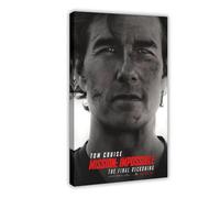 qdfaec Poster sur toile Mission. Impossible - The Final Reckoning - Décoration pour chambre à coucher, bureau, chambre - Cadeau 60 x 90 cm