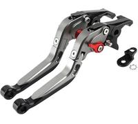QDFGNKBAI Levier de Frein et d'embrayage pour Moto pour Kymco Xciting 250 300 500 400 Downtown350, Ensemble d'embrayage à réglable avec Pompe hydraulique de leviers,A/Titanium