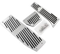 QDFGNKBAI Pédales de Voiture pour BMW 1 3 Série X1 E39 E46 E87 E90 E91 E92, Acier Inoxydable Auto Accélérateur Frein Repose-Pieds Antidérapant Accessoires,A/Drill 3pcs AT