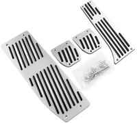 QDFGNKBAI Pédales de Voiture pour BMW 1 3 Série X1 E39 E46 E87 E90 E91 E92, Acier Inoxydable Auto Accélérateur Frein Repose-Pieds Antidérapant Accessoires,A/Drill 4pcs MT