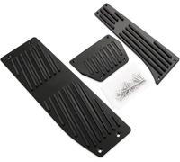 QDFGNKBAI Pédales de Voiture pour BMW 1 3 Série X1 E39 E46 E87 E90 E91 E92, Acier Inoxydable Auto Accélérateur Frein Repose-Pieds Antidérapant Accessoires,A/Black Drill AT