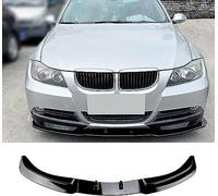 QDFGNKBAI Voiture Becquets Avant pour BMW 3 Series E90 E91 320i 325i 2005-2008, Auto Pare-Chocs Avant Spoiler Séparateur Diffuseur Modifié Accessoire,A/Gloss Black
