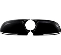 QDFNJYONG 2pcs Voiture Coque de rétroviseur de Porte pour Audi A3 8P A4 A5 B8 B8.5 Q3 A6 C6 4F S6, Coques de Remplacement rétroviseurs Auto Anti Rayures,A/Glossy Black-b8