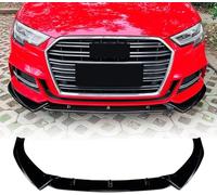 QDFNJYONG Aileron Avant de Voiture pour Audi A3 S3 8V 2017-2020, Lame de Pare-Chocs Avant Diffuseurs Accessoires de Décoration de Voiture Remplacement Avant