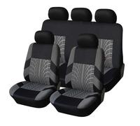 QDFNJYONG Voiture Ensembles de Housses de siège pour Skoda Fabia III Combi 2015 2016 2017-2024, Tissu Auto Sieges Imperméable Et Respirant Protection Interieur,A/5 Seats-A/Grey