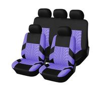QDFNJYONG Voiture Ensembles de Housses de siège pour Skoda Fabia III Combi 2015 2016 2017-2024, Tissu Auto Sieges Imperméable Et Respirant Protection Interieur,A/5 Seats-A/Purple