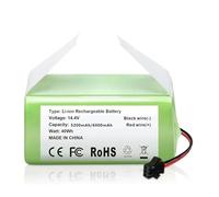 QDGHJKM aspirateur Pièces De Rechange for Batterie Li-ION 14,4 V 6800 MAh for Aspirateur. Compatible avec Ecovacs Deebot N79, N79S, DN622, DN621, 601/605(Blue-5200mAh)