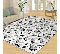 QDJKBL Tapis de chambre d'enfant lavable en machine pour salon, chambre d'enfant Motif squelette et fossile de dinosaure, 70 x 140 cm