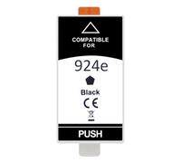 QdLmvpSDo Cartouche à Encre Compatible 924 924E 924xl pour Les imprimantes OfficeJet 8122E 8124E 8125E 8132E 8134E 8135E Remplacement pour 924 924xl CARTRIDGES(1PC Black)