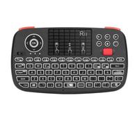 QdLmvpSDo Clavier sans Fil avec pavé Tactile, Souris rétroéclairée 2.4GHz, télécommande Compatible avec Android TV Box TV(Spanish Keyboard)