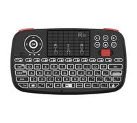 QdLmvpSDo Clavier sans Fil avec pavé Tactile, Souris rétroéclairée 2.4GHz, télécommande Compatible avec Android TV Box TV(English Keyboard)