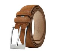 QDLTGBD Ceinture Homme en Daim pour Et Femme, Cuir De Vache, À Carreaux, avec Boucle Ardillon, Véritable, Luxe-d-120 Cm